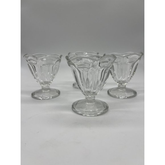 Vintage Anchor Hocking Desert Glasses Set of 4 clear - Picture 1 of 4
